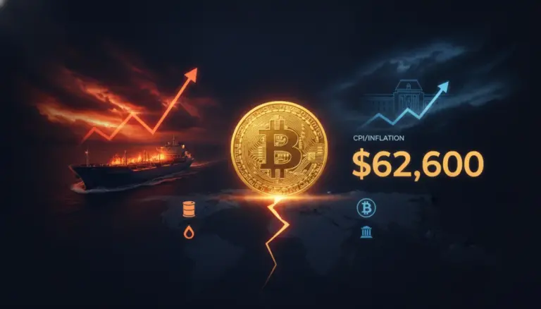Iran Strait Crisis Stalls Bitcoin Near $62,600 Before CPI